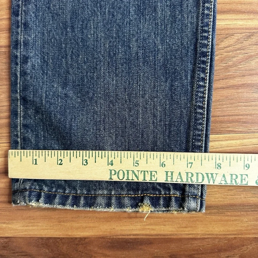 Vintage Y2K Levis 501 Jeans 30x32 Blue Dark Wash Button Fly Straight Leg USA